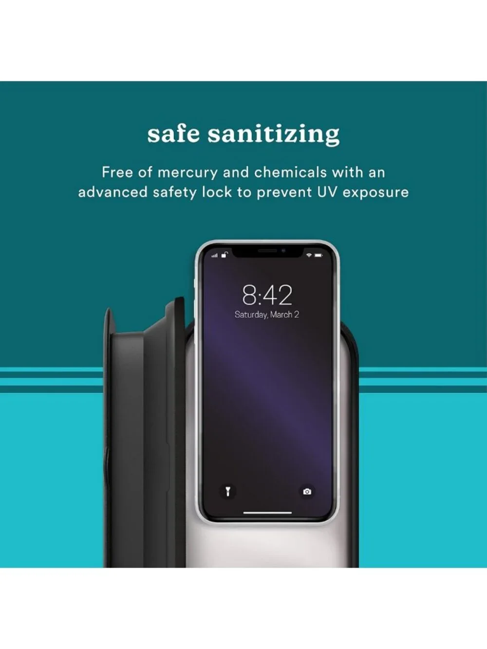 Portable UV Light Sanitizer Box – Rechargeable Sterilizer for Masks, Phones